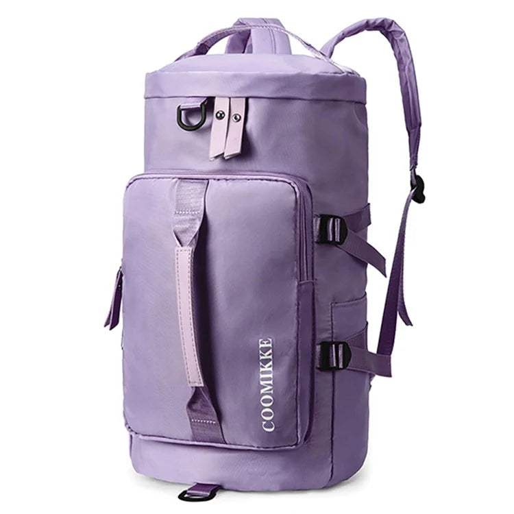 COOMIKKE Large Capacity Oxford Cloth Fitness Backpack Tote Crossbody Bag Unisex Travel Luggage Bag