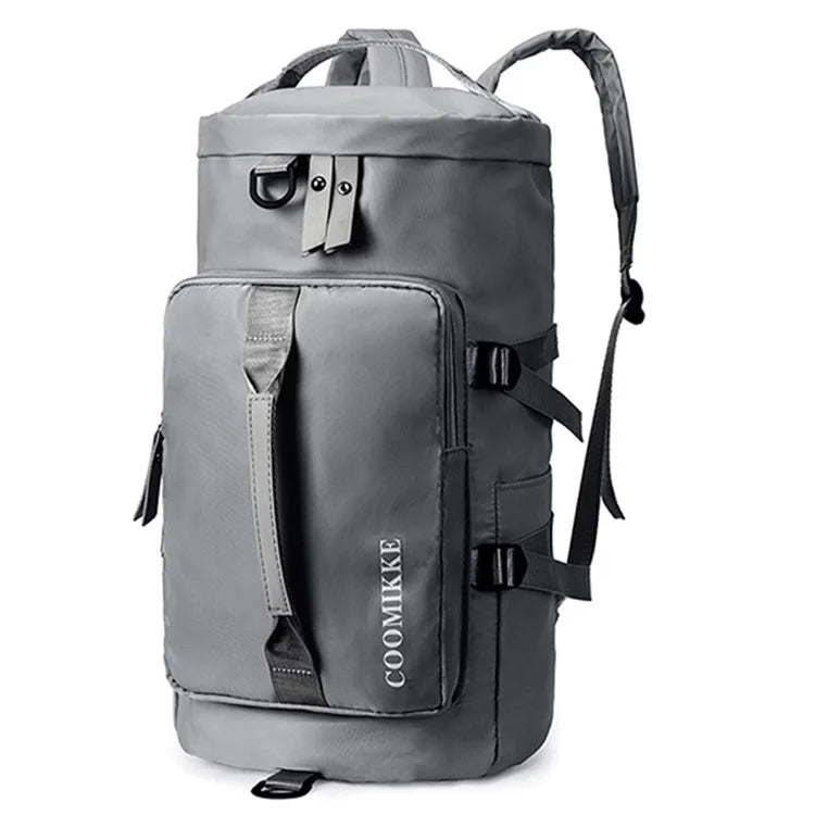 COOMIKKE Large Capacity Oxford Cloth Fitness Backpack Tote Crossbody Bag Unisex Travel Luggage Bag