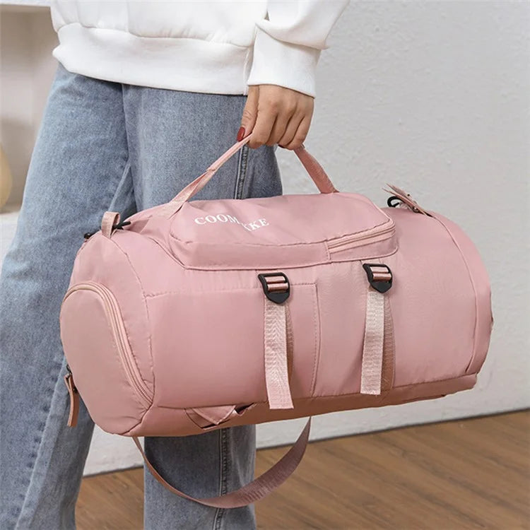 COOMIKKE Large Capacity Oxford Cloth Fitness Backpack Tote Crossbody Bag Unisex Travel Luggage Bag
