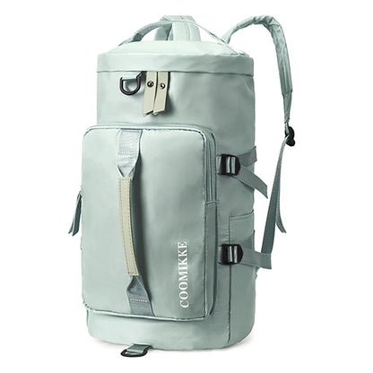 COOMIKKE Large Capacity Oxford Cloth Fitness Backpack Tote Crossbody Bag Unisex Travel Luggage Bag