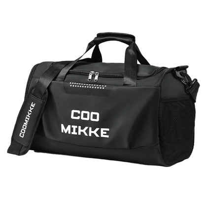 COOMIKKE Unisex Large Capacity Waterproof Fabric Sports Fitness Tote Crossbody Bag Travel Luggage Bag