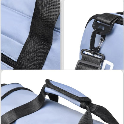 COOMIKKE Unisex Large Capacity Waterproof Fabric Sports Fitness Tote Crossbody Bag Travel Luggage Bag