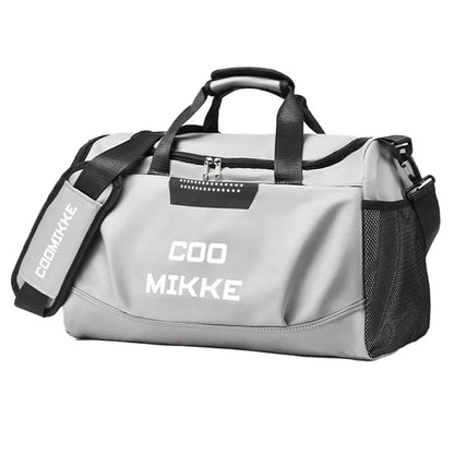 COOMIKKE Unisex Large Capacity Waterproof Fabric Sports Fitness Tote Crossbody Bag Travel Luggage Bag