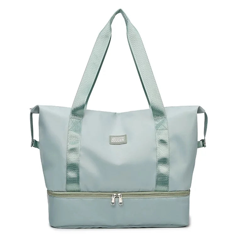 Large Capacity Nylon Waterproof Fitness Tote Single Shoulder Bag Travel Luggage Bag