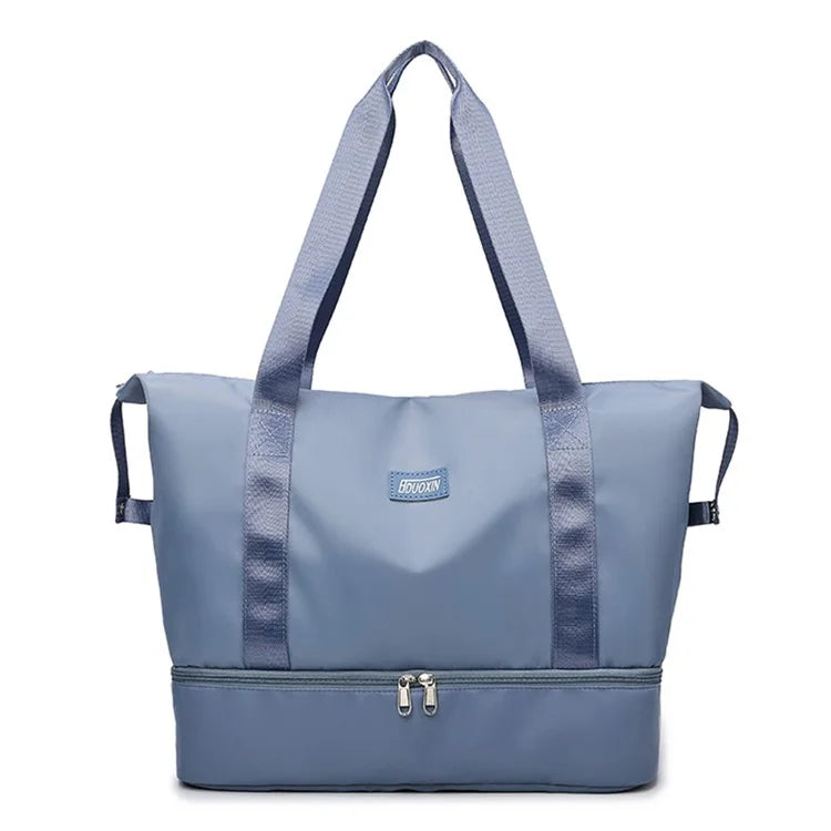 Large Capacity Nylon Waterproof Fitness Tote Single Shoulder Bag Travel Luggage Bag