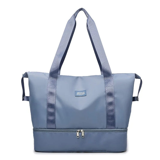 Large Capacity Nylon Waterproof Fitness Tote Single Shoulder Bag Travel Luggage Bag