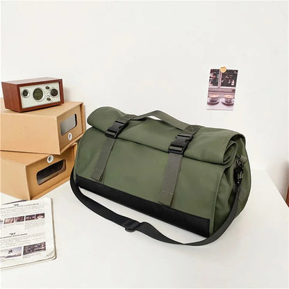 Large Capacity Oxford Cloth Sport Fitness Tote Crossbody Bag Travel Luggage Bag