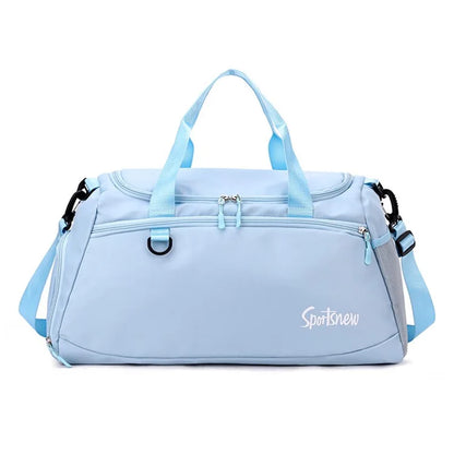 Oxford Cloth Unisex Waterproof Fitness Tote Crossbody Bag Large Capacity Travel Luggage Bag