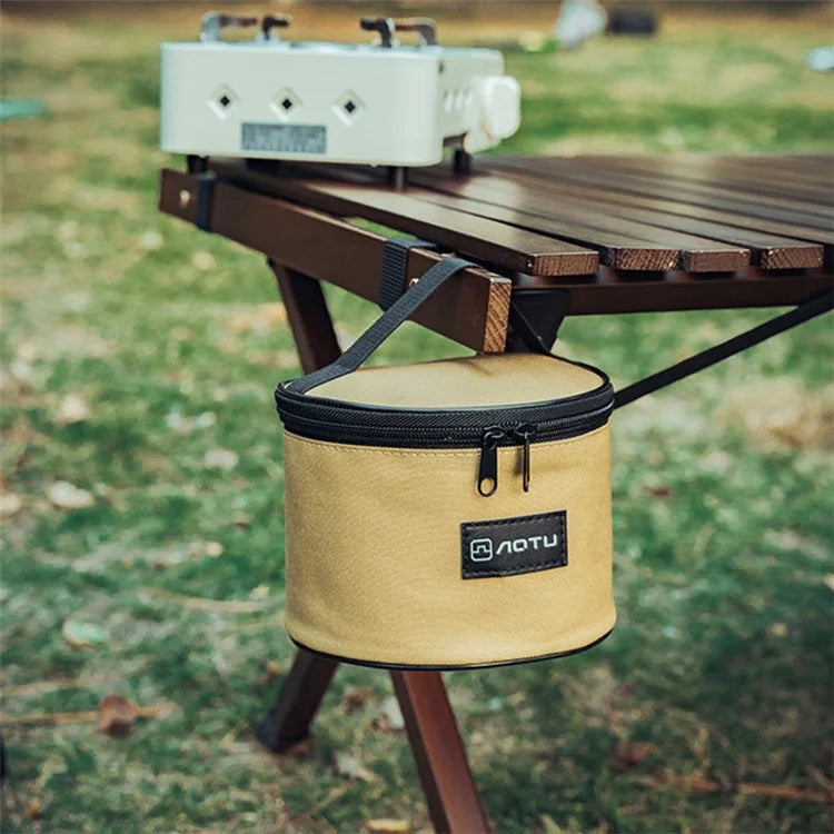 AOTU Oxford Cloth Camping Cookware Storage Bag Cooking Utensils Pot Carrier Bowl Organizer Pouch Handbag