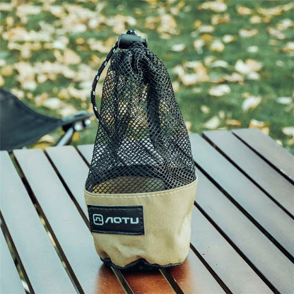 AOTU Outdoor Cup Storage Bag Drawstring Oxford Cloth Waterproof Bottle Carrier Mesh Pouch with Buckle