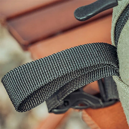 AOTU Camping Tent Canvas Tissue Cover Tissue Paper Storage Box Hanging Holder Bag with Carabiner