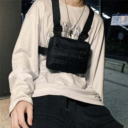 YA0274 Men Outdoor Tactical Vest Waterproof Oxford Cloth Military Chest Bag