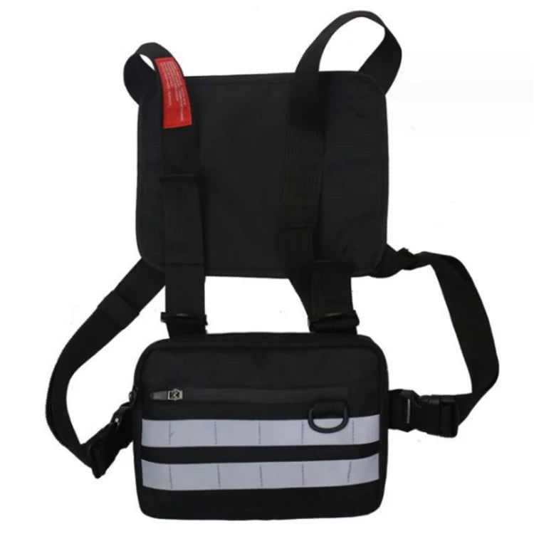 YA0274 Men Outdoor Tactical Vest Waterproof Oxford Cloth Military Chest Bag Reflective