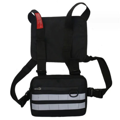 YA0274 Men Outdoor Tactical Vest Waterproof Oxford Cloth Military Chest Bag Reflective