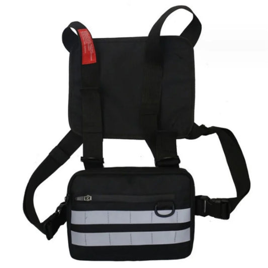 YA0274 Men Outdoor Tactical Vest Waterproof Oxford Cloth Military Chest Bag Reflective