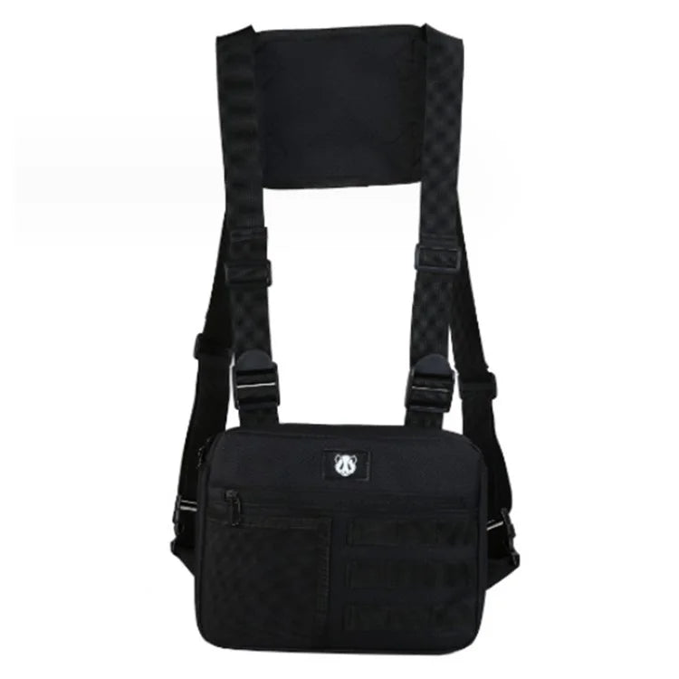 YA3066 Tactical Vest Bag Waterproof Oxford Cloth Chest Bag Casual Daypack Mini Backpack