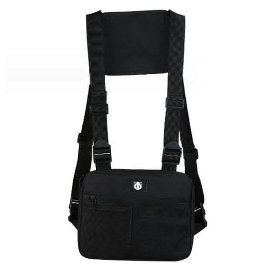 YA3066 Tactical Vest Bag Waterproof Oxford Cloth Chest Bag Casual Daypack Mini Backpack