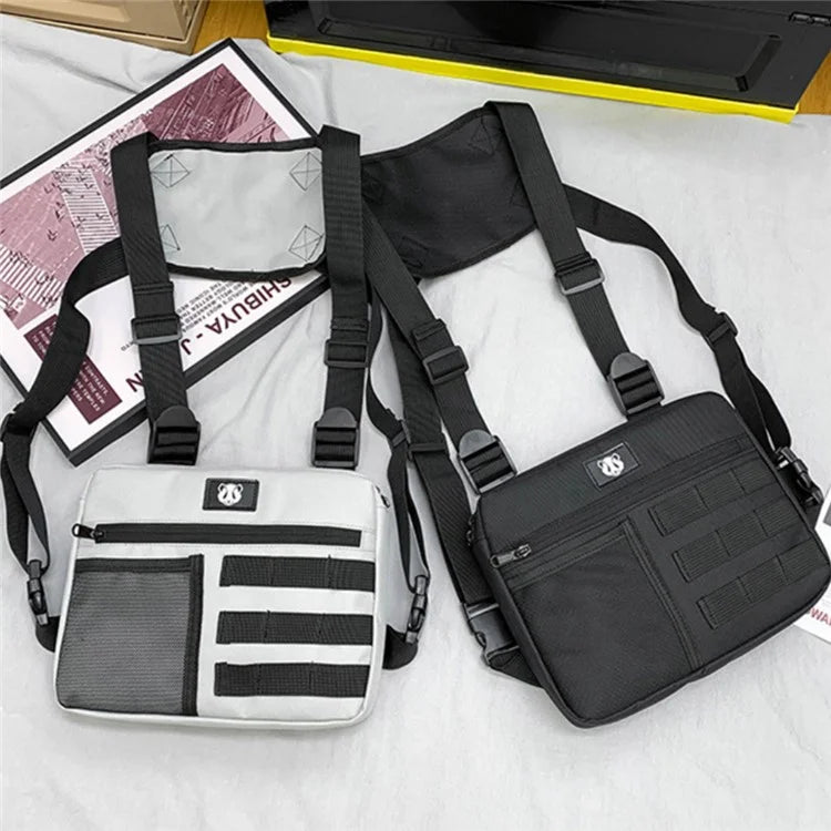 YA3066 Tactical Vest Bag Waterproof Oxford Cloth Chest Bag Casual Daypack Mini Backpack