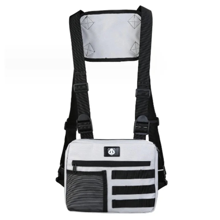 YA3066 Tactical Vest Bag Waterproof Oxford Cloth Chest Bag Casual Daypack Mini Backpack