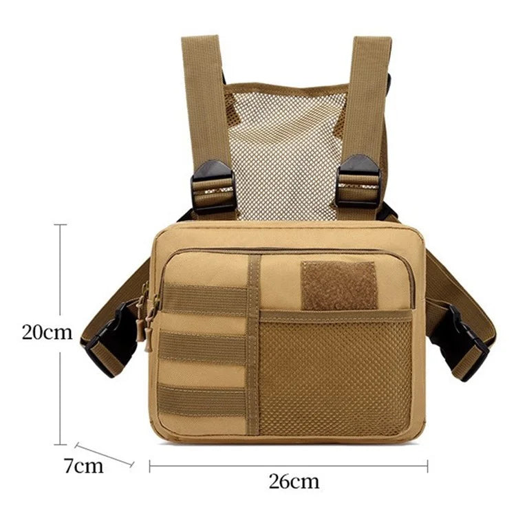 YA136 Waterproof Oxford Cloth Tactical Chest Bag Running Sports Vest Pouch