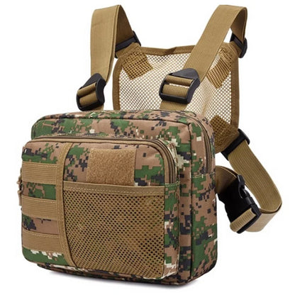 YA136 Waterproof Oxford Cloth Tactical Chest Bag Running Sports Vest Pouch