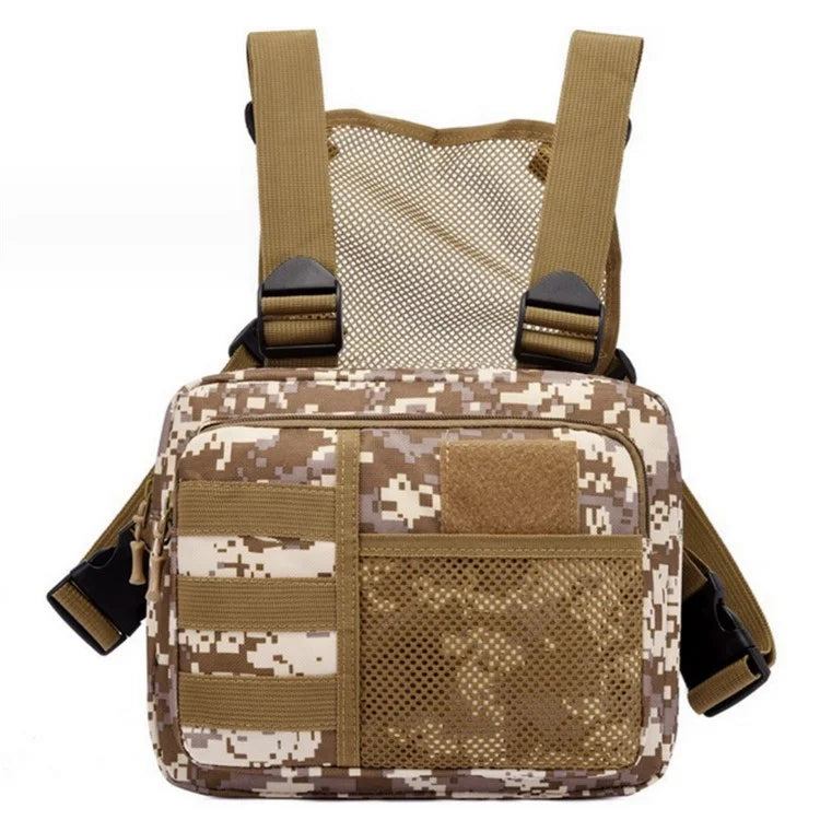 YA136 Waterproof Oxford Cloth Tactical Chest Bag Running Sports Vest Pouch