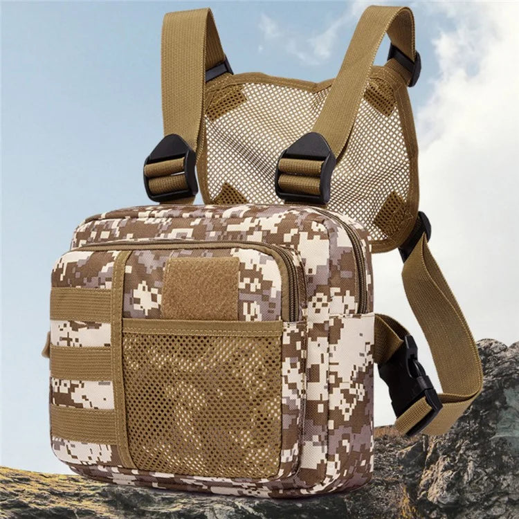 YA136 Waterproof Oxford Cloth Tactical Chest Bag Running Sports Vest Pouch