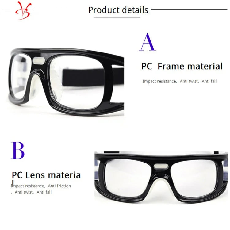 BOLLFO BF007 PC Lens Sports Glasses for Basketball Football Training Goggles