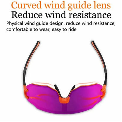 BOLLFO BF629 Bicycle Cycling Glasses UV400 Protection Sports Polarized Goggles with Interchangeable Lenses