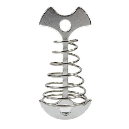 AOTU AT6546 Aluminum Alloy+Stainless Steel Tent Nail Fishbone Spring Stake Deck Anchor Peg Wind Rope Buckle