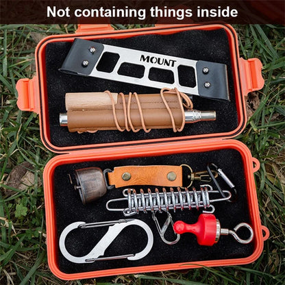 AOTU Outdoor Survival Sealed Box Waterproof Shockproof EDC Tools Storage Case