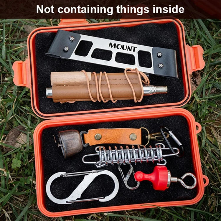 AOTU Outdoor Survival Sealed Box Waterproof Shockproof EDC Tools Storage Case
