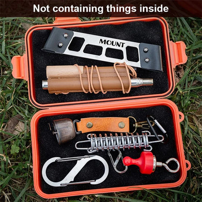 AOTU Outdoor Survival Sealed Box Waterproof Shockproof EDC Tools Storage Case