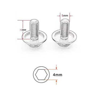 ZTTO 2PCS M5x10 Bicycle Water Bottle Cage Bolts Aluminum Alloy Bike Screws Wrench Set