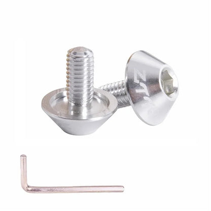 ZTTO 2PCS M5x10 Bicycle Water Bottle Cage Bolts Aluminum Alloy Bike Screws Wrench Set