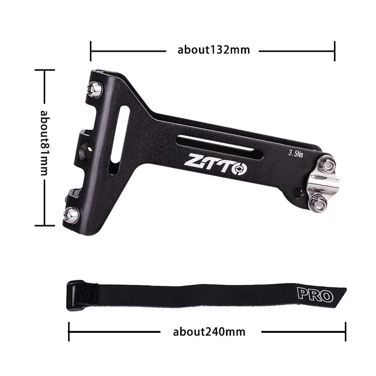 ZTTO ZDKSSJ Bike Saddle Dual Bottle Cage Holder Adapter Aluminium Alloy Dual Bottle Cage Extender