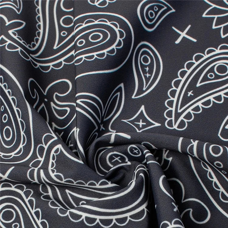 ZRCE YD Outdoor Cycling Face Mask Paisley Pattern Ice Silk Anti-UV Neck Scarf
