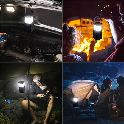 HY-236TD Portable Outdoor Solar Hand Crank Camping Light 2000mAh Power Bank