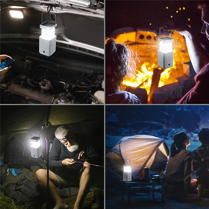 HY-236TD Portable Outdoor Solar Hand Crank Camping Light 2000mAh Power Bank