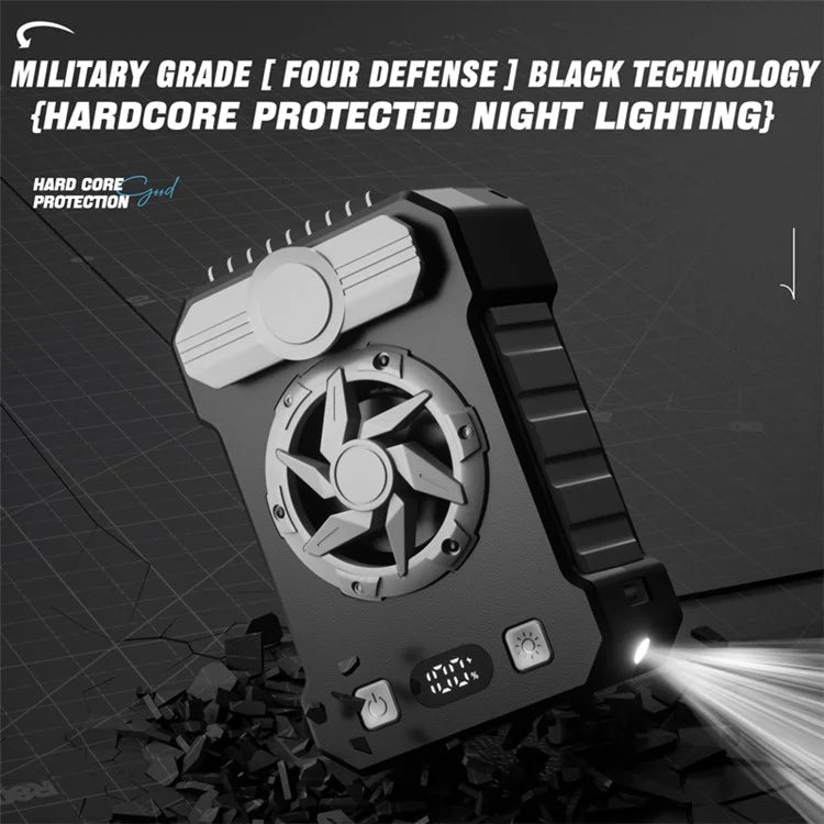 F90 USB Charging Cooling Fan for Outdoor Commuting, Camping, Hiking (CE, RoHS, FCC)