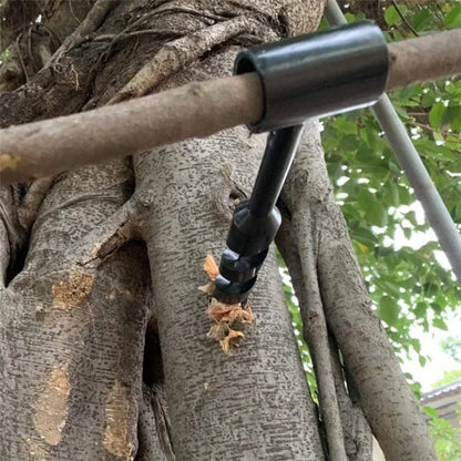 YH0158 10mm Wood Drilling Tool Outdoor Camping Carbon Steel Manual Drill Survival Tool