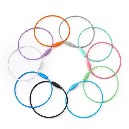 YH0589 Multifunction Steel Wire Keychain Cable Key Ring Key Chain
