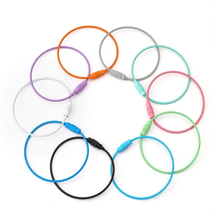 YH0589 Multifunction Steel Wire Keychain Cable Key Ring Key Chain
