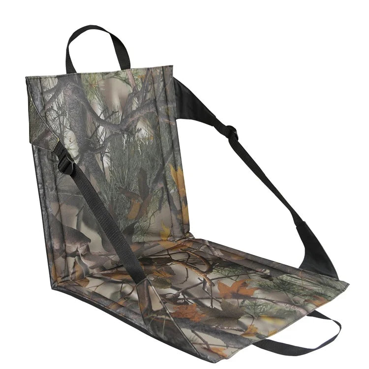 847108 Outdoor Camping Fishing Leaves Pattern Folding Chair with Wide Fiberglass Rod