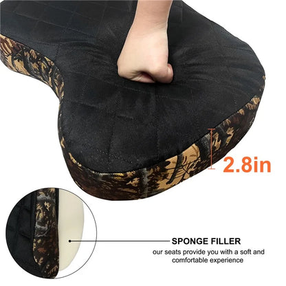 Portable Camping Hunting Seat Mat Thicken EPE+Sponge Outdoor Seating Pad with Carabiner