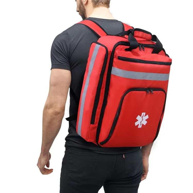 36x20x44cm Oxford Cloth Rescue Backpack Emergency Medical Shoulders Bag