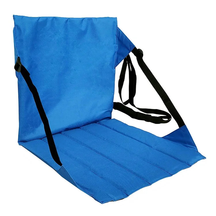 44x44cm Backrest Padded Seat Oxford Cloth Seat Cushion for Outdoor Sporting Events