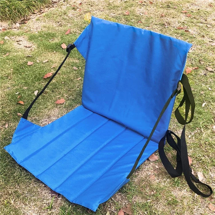 44x44cm Backrest Padded Seat Oxford Cloth Seat Cushion for Outdoor Sporting Events