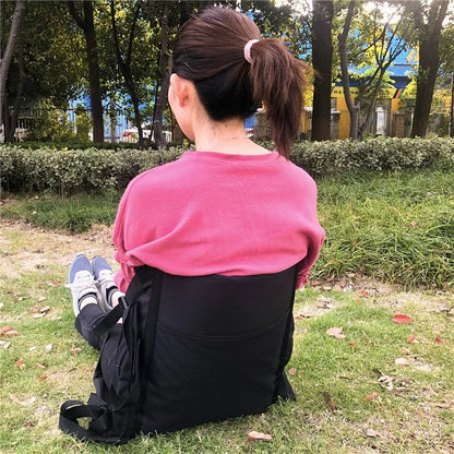 44x44cm Backrest Padded Seat Oxford Cloth Seat Cushion for Outdoor Sporting Events