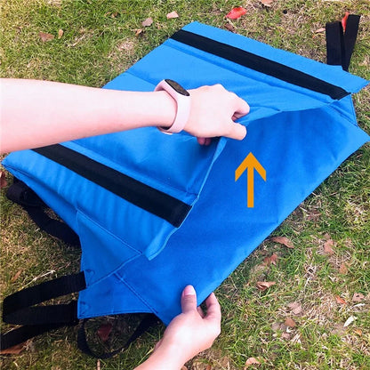 44x44cm Backrest Padded Seat Oxford Cloth Seat Cushion for Outdoor Sporting Events